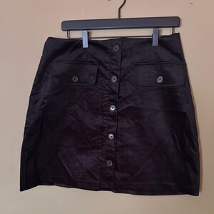 Retro Banana Republic Chic Black Mini Skirt